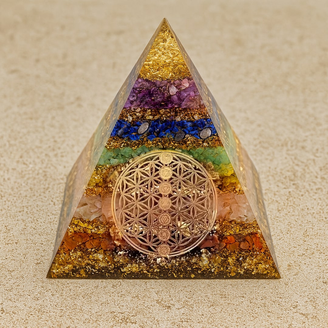 Orgonite Sérénité "7 Chakras" - - L'Arbre des Chakras