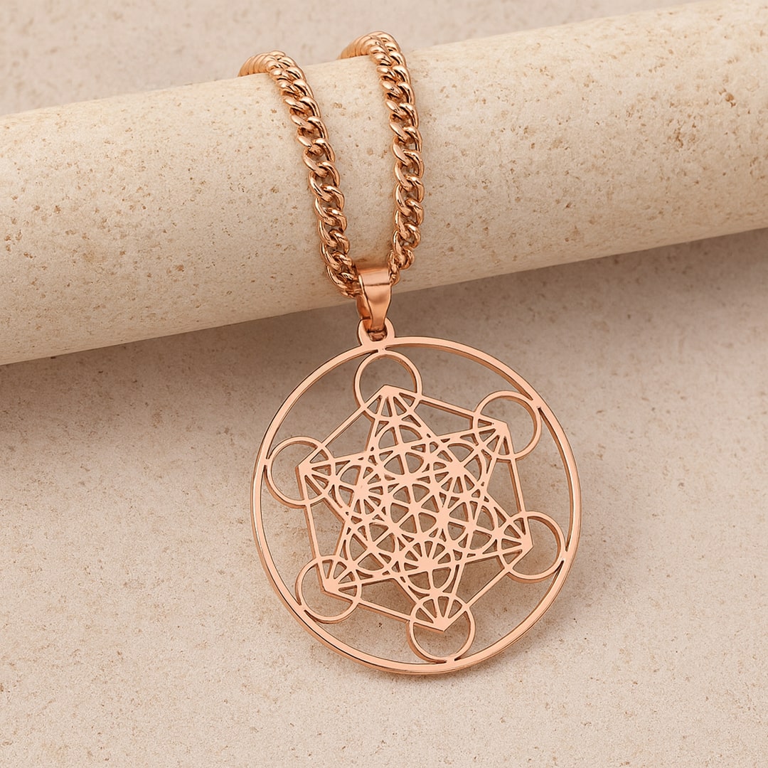 Pendentif Métatron - Or Rose - L'Arbre des Chakras