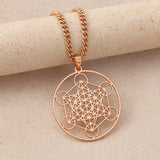 Pendentif Métatron - Or Rose - L'Arbre des Chakras