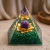 Orgonite "Énergie Bienfaitrice" en Malachite et Améthyste