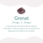 Bracelet Multi-tours "Abondance" en Grenat - - L'Arbre des Chakras
