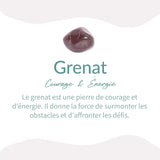 Bracelet Multi-tours "Abondance" en Grenat - - L'Arbre des Chakras