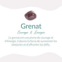 Bracelet "Abondance" en Grenat -  - L'Arbre des Chakras