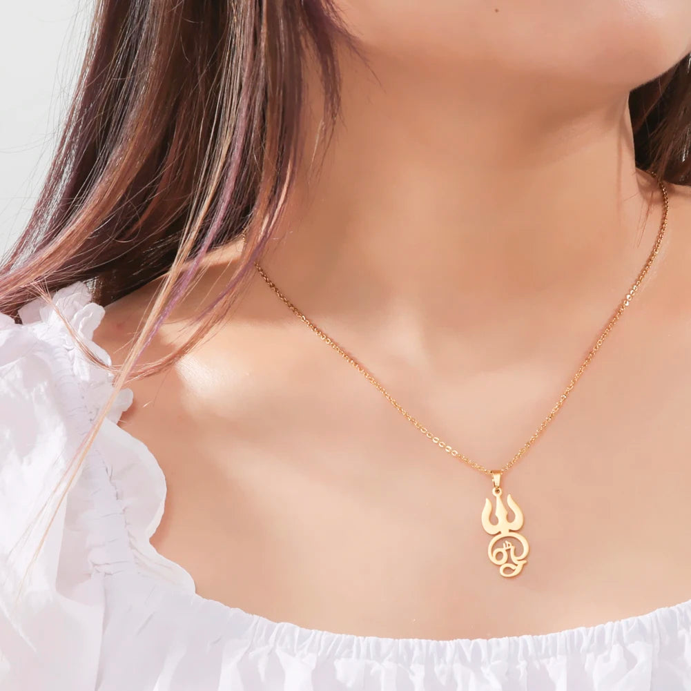 Pendentif "Om Trishula" – Bouclier Spirituel