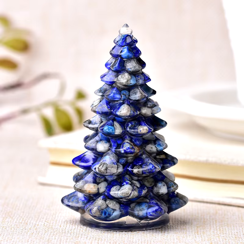 Arbre de Noël en Pierre Naturelle - Lapis Lazuli - L'Arbre des Chakras