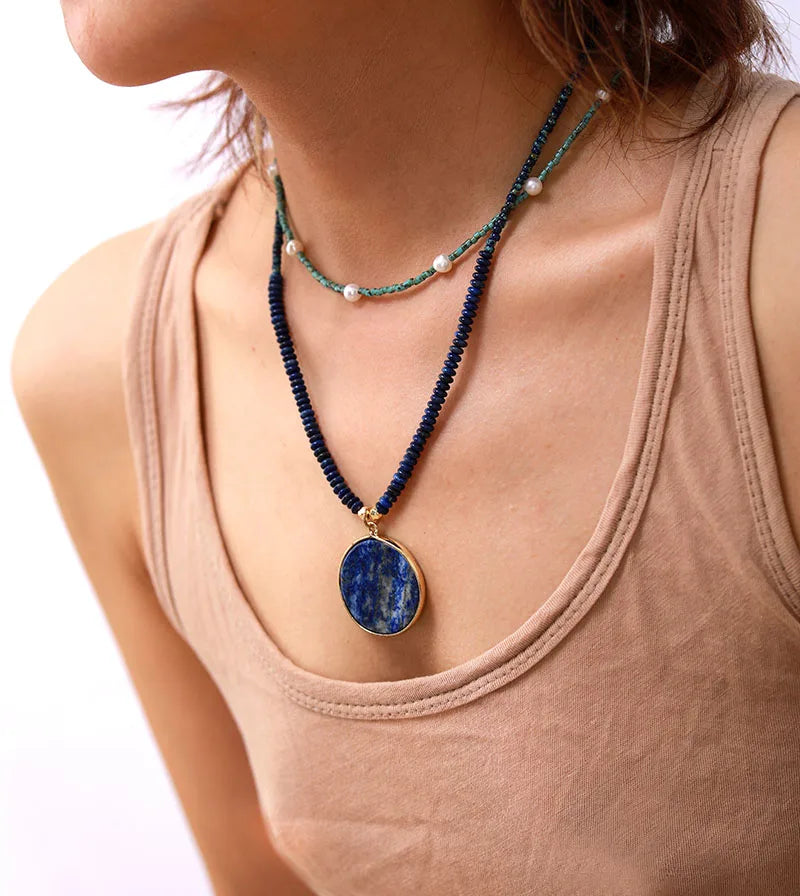 Collier "Sakti" en Pierres Naturelles - - L'Arbre des Chakras