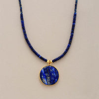 Collier "Sakti" en Pierres Naturelles - Lapis Luzuli - L'Arbre des Chakras