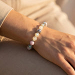 Bracelet Premium "Énergie Féminine" en Labradorite, Pierre de Lune & Kunzite - - L'Arbre des Chakras