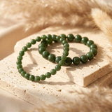 Bracelet “Dhara” en Jade Néphrite - - L'Arbre des Chakras