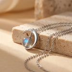 Pendentif "Lune Enchantée" en Labradorite - - L'Arbre des Chakras