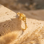 Bague "Rayon de Joie" en Citrine - - L'Arbre des Chakras