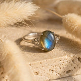 Bague "Amara" en Labradorite - - L'Arbre des Chakras