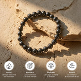 Bracelet "Force d'Énergie" en Hématite - - L'Arbre des Chakras