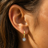 Boucles d'Oreilles "Oeil Bleu Protecteur" - - L'Arbre des Chakras
