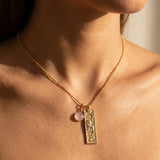 Collier Rectangle - Signe Astrologique et sa Pierre Naturelle - - L'Arbre des Chakras