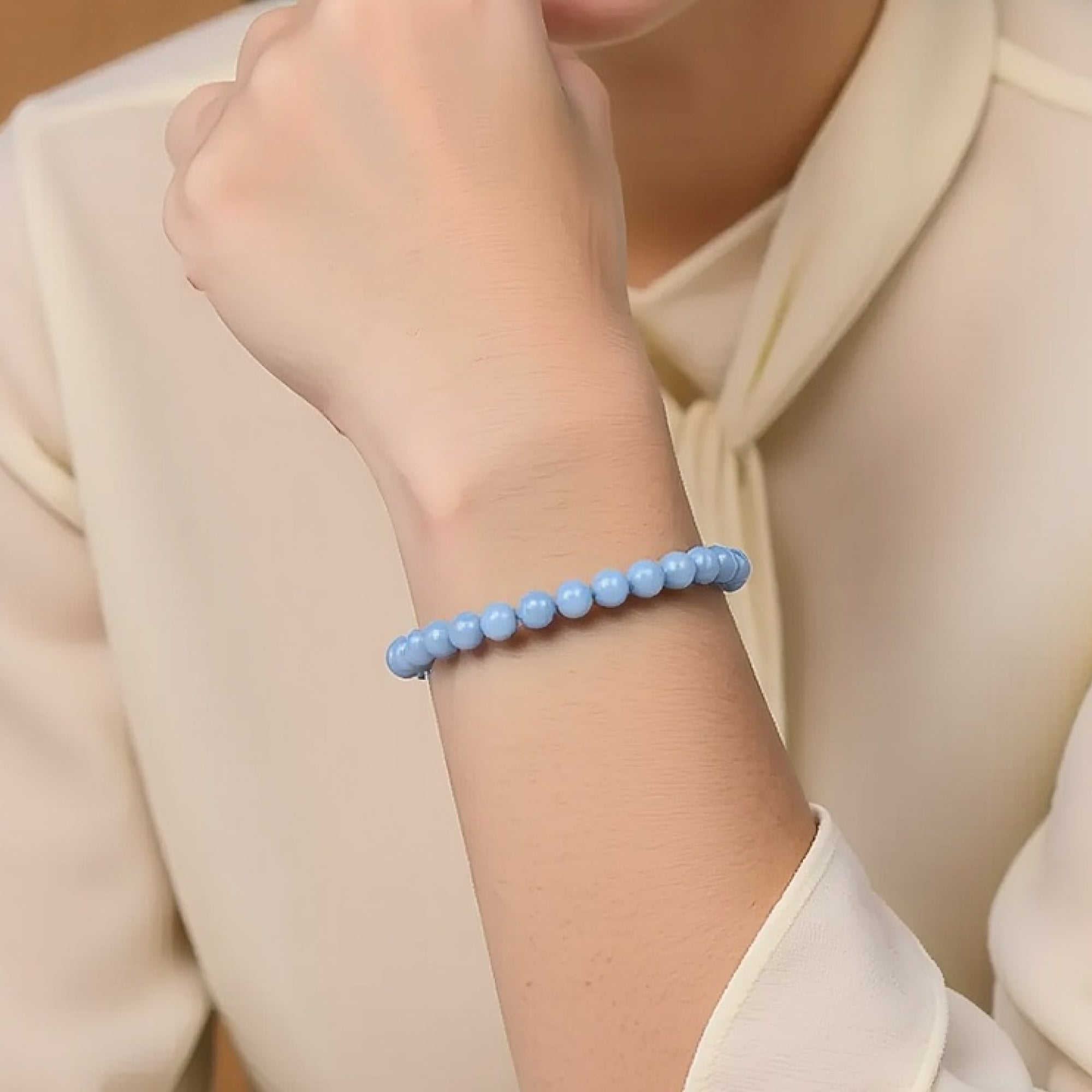 Bracelet "Calme des Anges" en Angélite