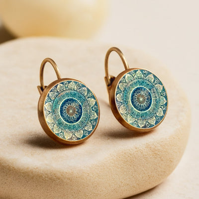 Boucles d'Oreilles "Mandala" - Bronze - L'Arbre des Chakras