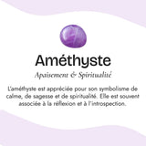 Pendentif “Sagesse Douce” en Améthyste - - L'Arbre des Chakras