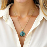 Pendentif "Eau Céleste" en Turquoise - - L'Arbre des Chakras