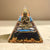 Orgonite "Ancrage Divin - Énergie Bouddhiste" en Obsidienne Noire