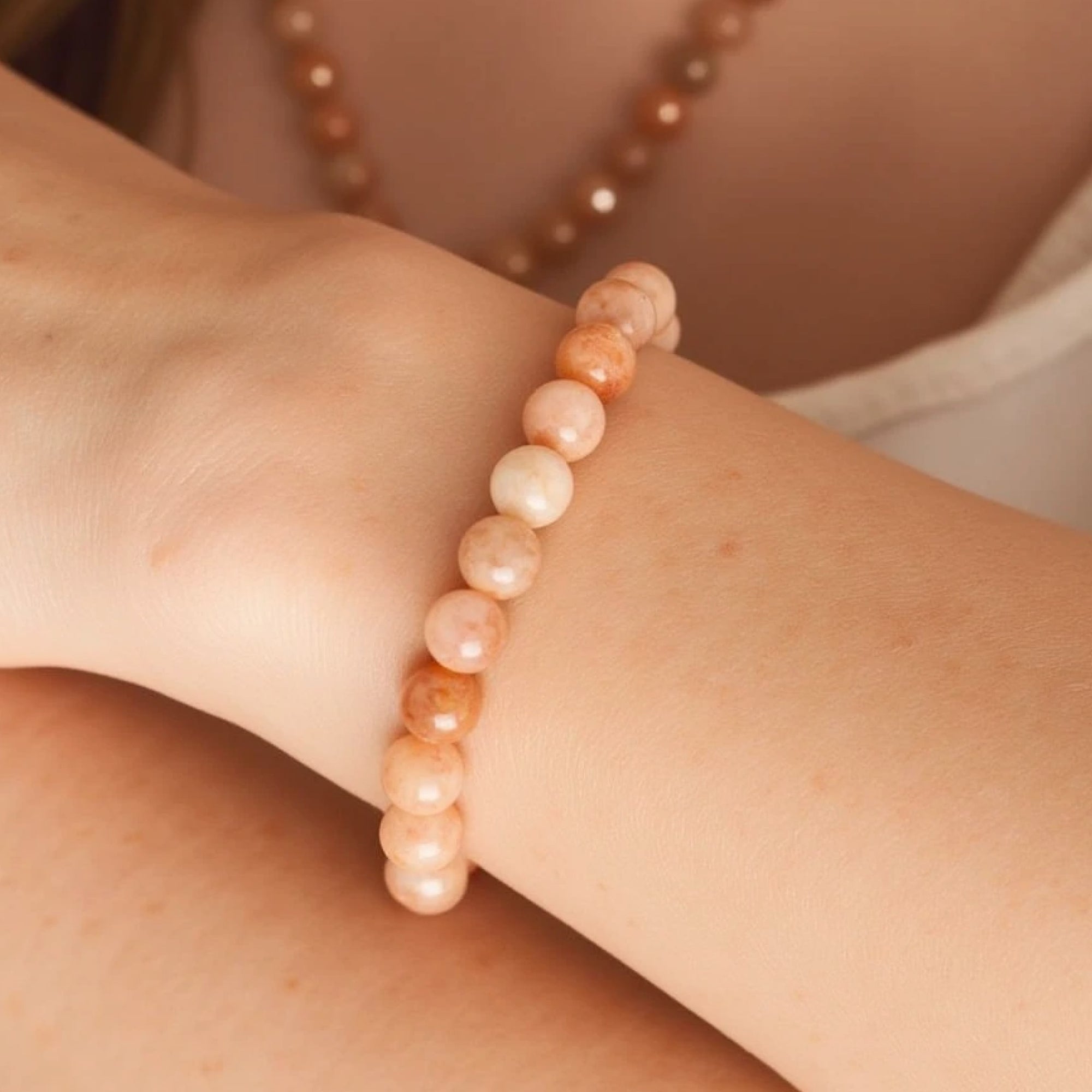 Bracelet "Joie de l'être" en Pierre de Soleil
