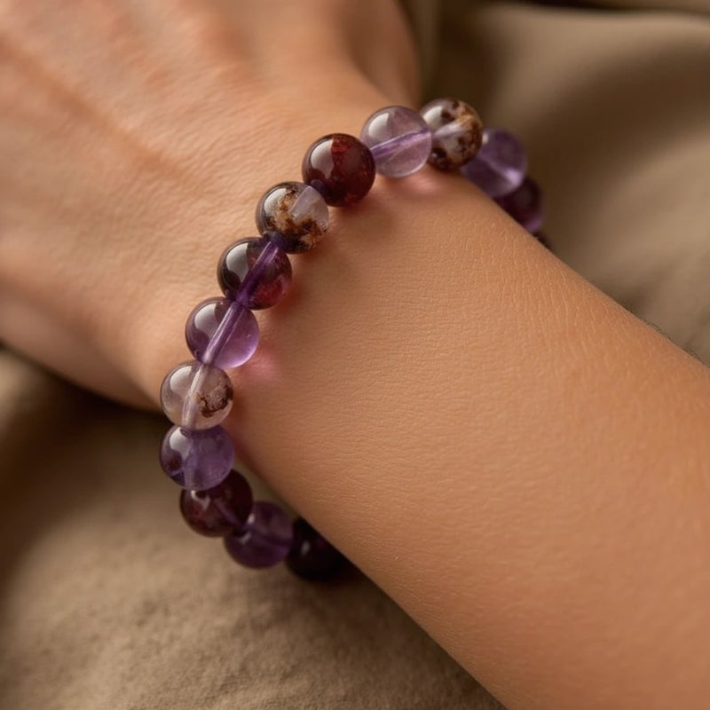 Bracelet "Âme de Lumière" en Auralite 23 - - L'Arbre des Chakras