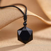 Pendentif "Étoile" en Obsidienne Noire - - L'Arbre des Chakras