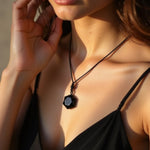 Pendentif "Étoile" en Obsidienne Noire - - L'Arbre des Chakras