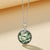 Pendentif "Nature Éternelle" en Agate Mousse & Argent