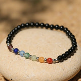 Bracelet Fin "Chakras" - 17cm - L'Arbre des Chakras