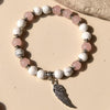 Bracelet "Aile d'Ange" en Pierres Naturelles - - L'Arbre des Chakras