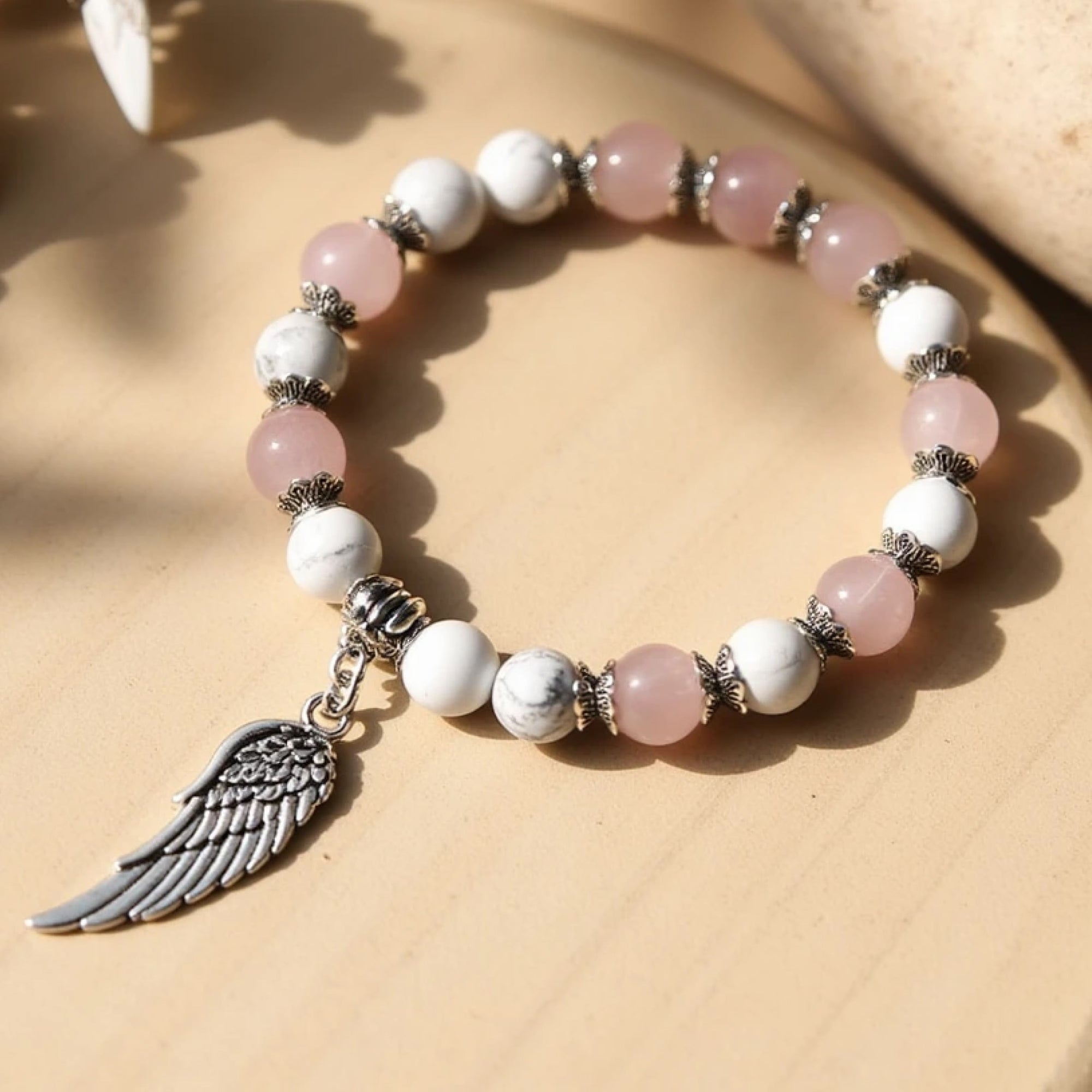 Bracelet "Aile d'Ange" en Pierres Naturelles