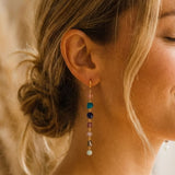 Boucles d'Oreilles "Cascade Bien-Être des 7 Chakras" - - L'Arbre des Chakras