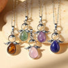 Pendentif Petit Ange et sa Pierre Naturelle - - L'Arbre des Chakras