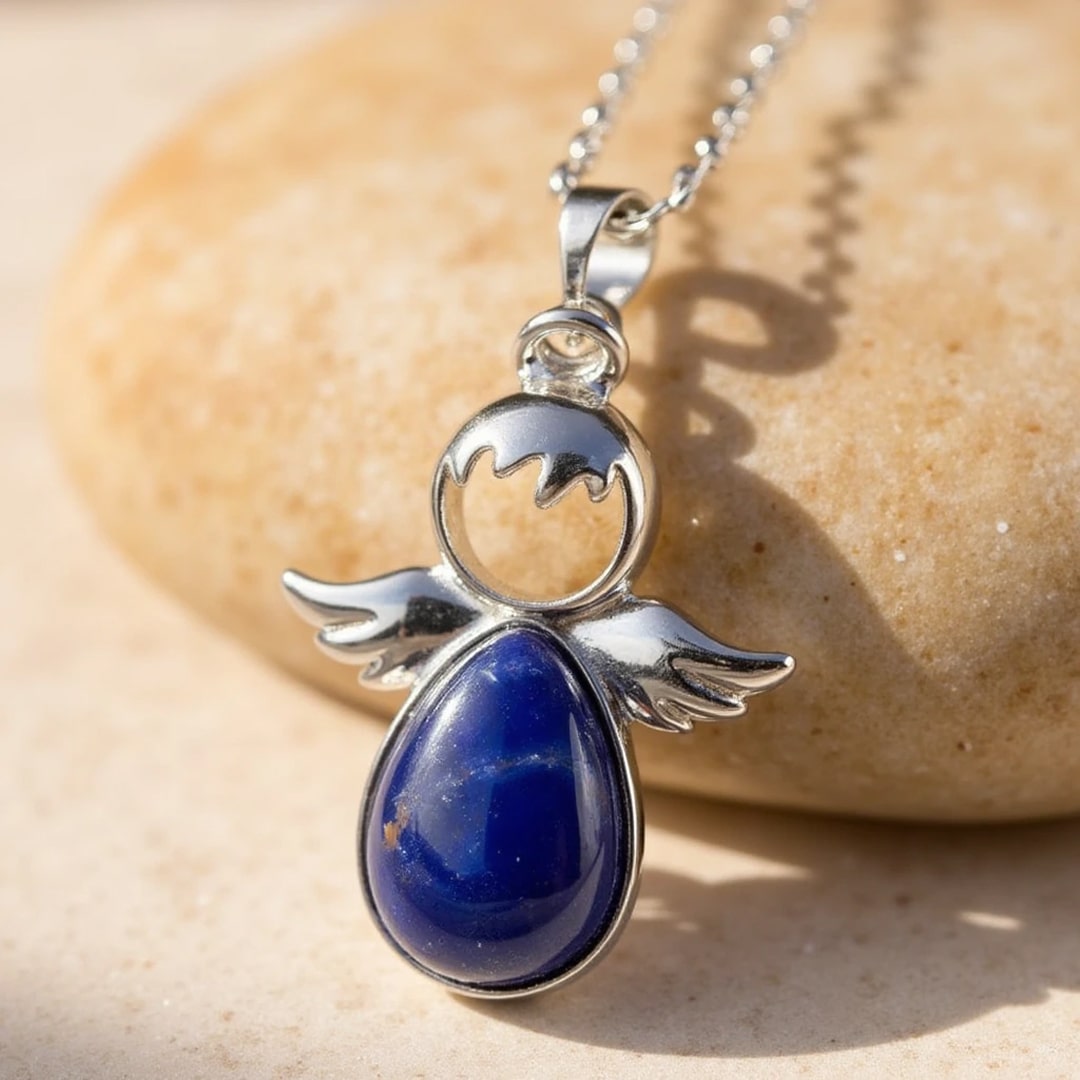 L'ATELIER D'AZUR Collier - Pendentif Ange Or Jaune - Chaîne Dorée L'ATELIER D'AZUR Collier - Pendentif Ange Or Jaune - Chaîne Dorée