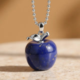 Pendentif "Pomme" en Pierre Naturelle - Lapis lazuli - L'Arbre des Chakras