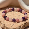 Bracelet "Amour de Soi" en Rhodonite, Quartz Rose & Améthyste -  - L'Arbre des Chakras