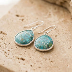 Boucles d'Oreilles en Turquoise - - L'Arbre des Chakras