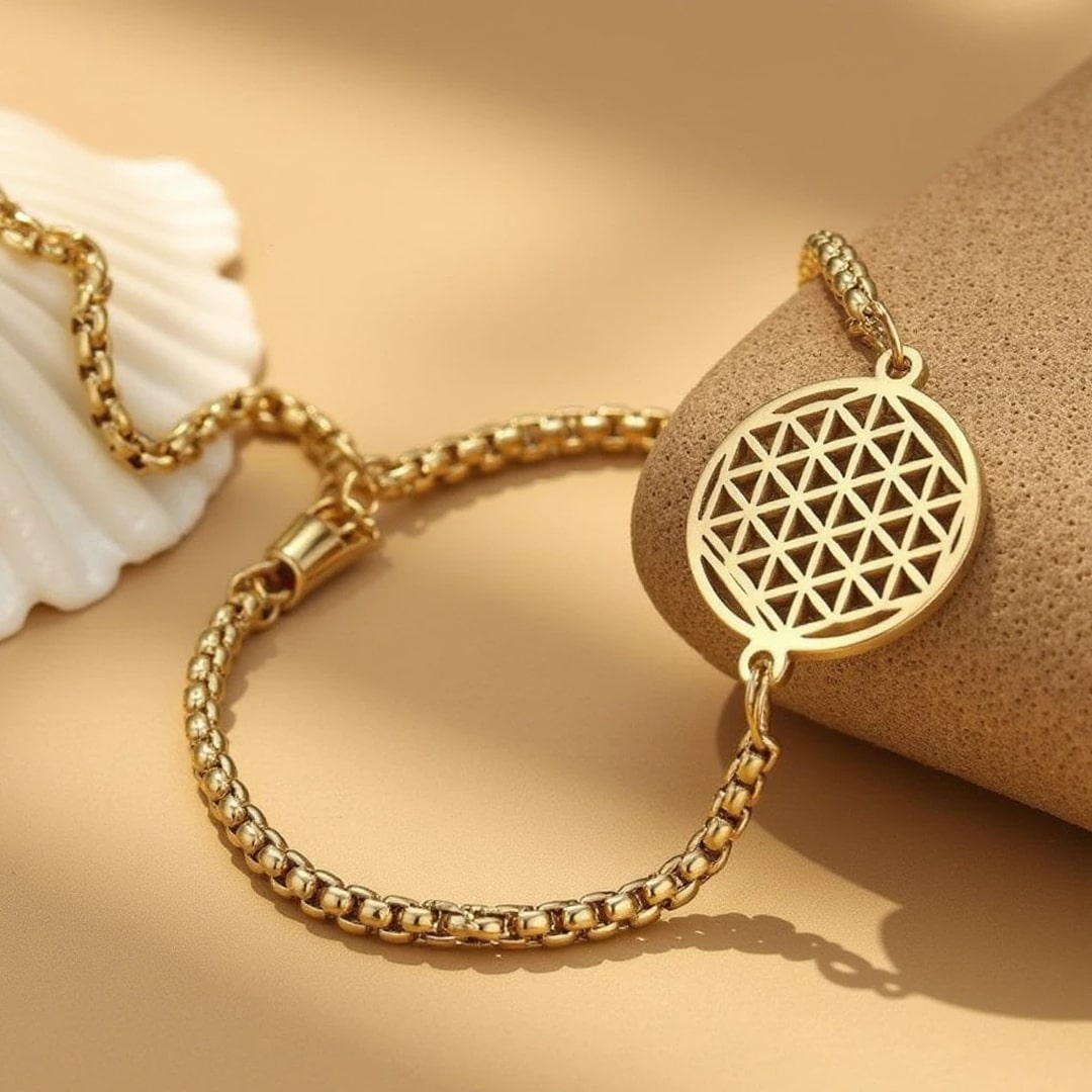 Bracelet "Fleur de vie" - Or - L'Arbre des Chakras