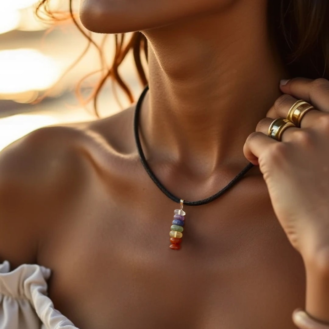 Pendentif "Rivière des Chakras"