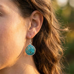 Boucles d'Oreilles en Turquoise - - L'Arbre des Chakras