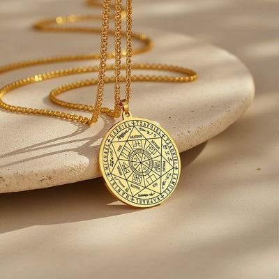 Pendentif Sceau des 7 Archanges - Or - L'Arbre des Chakras