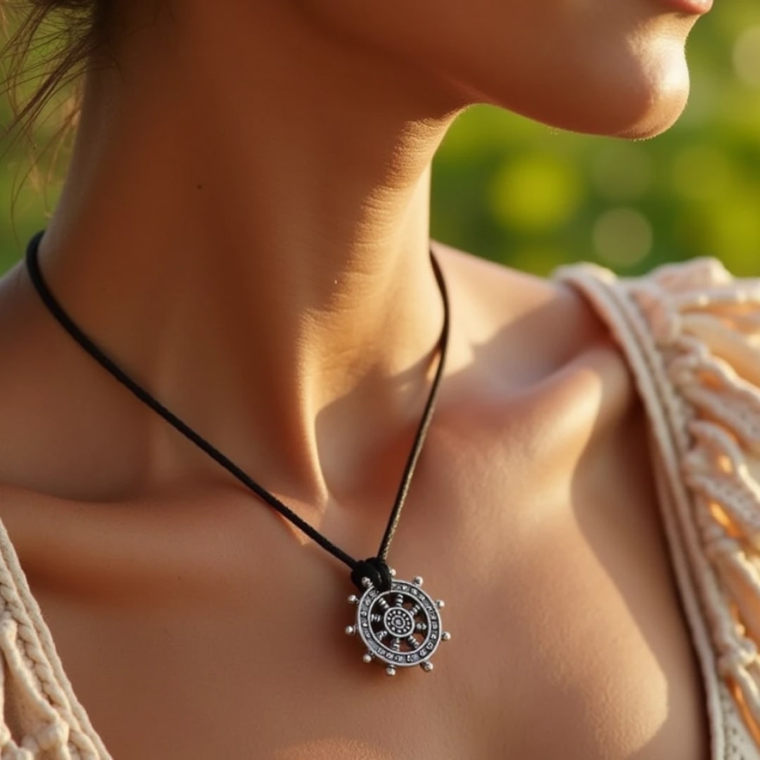 Pendentif "Roue du Dharma"