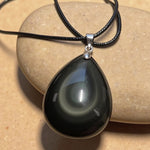Pendentif en Obsidienne Oeil Céleste - - L'Arbre des Chakras