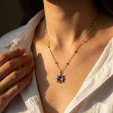 Pendentif "Soleil Spirituel" en Améthyste - - L'Arbre des Chakras