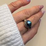 Bague "Divya" en Labradorite - - L'Arbre des Chakras