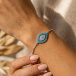 Bracelet Oeil Bleu - Protection du Mauvais Œil - - L'Arbre des Chakras