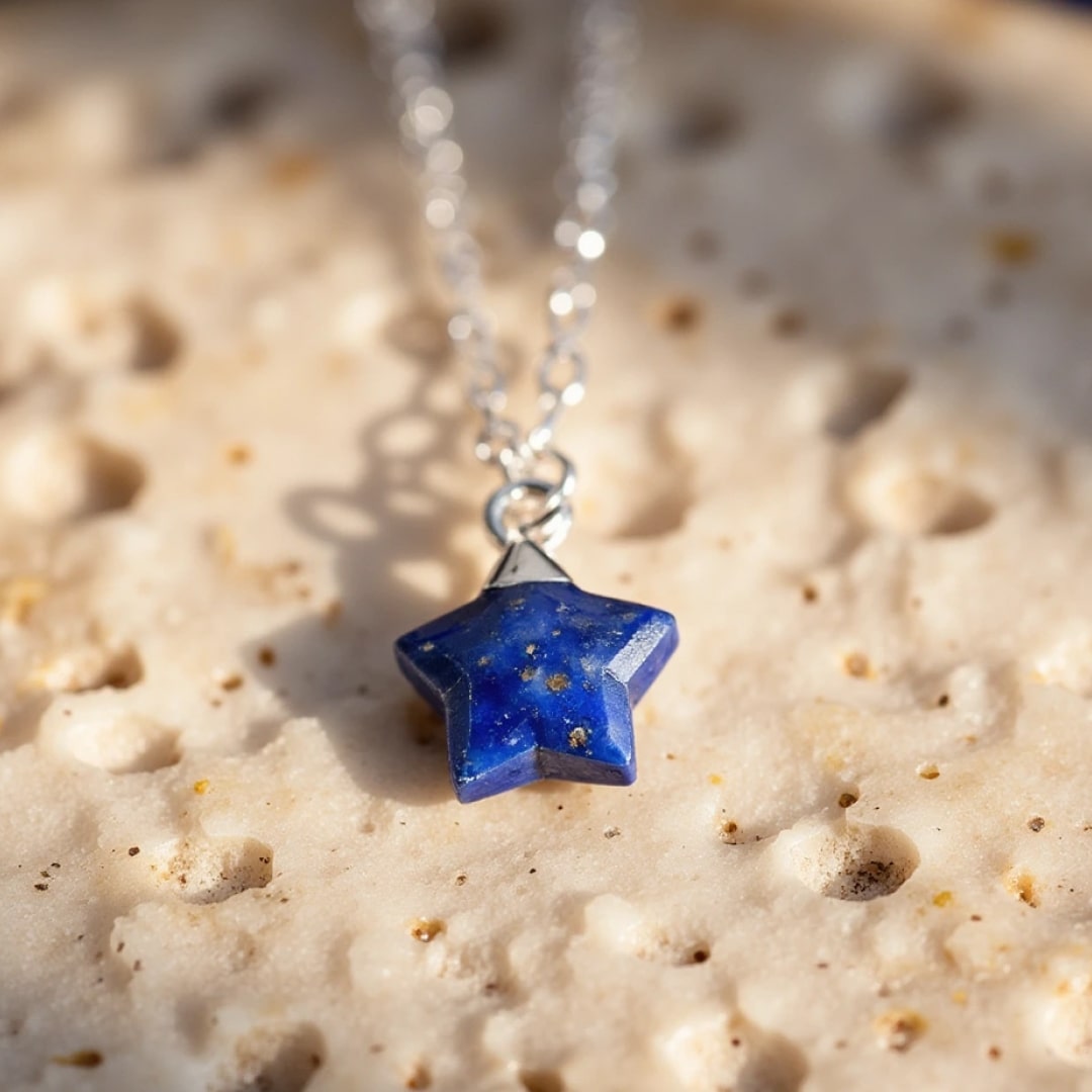 Pendentif Étoile en Lapis Lazuli