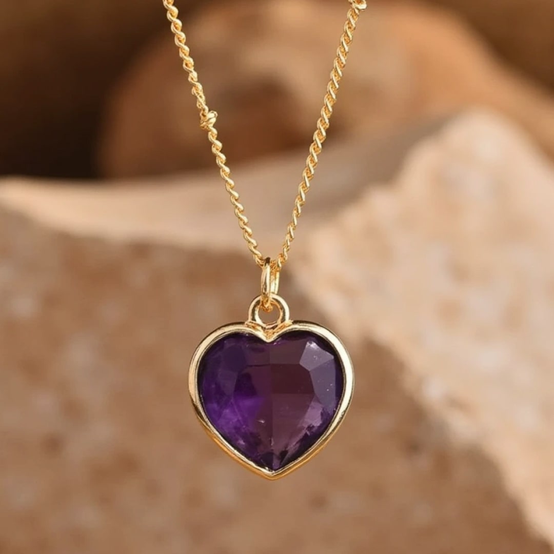 Pendentif Coeur en Pierre Naturelle
