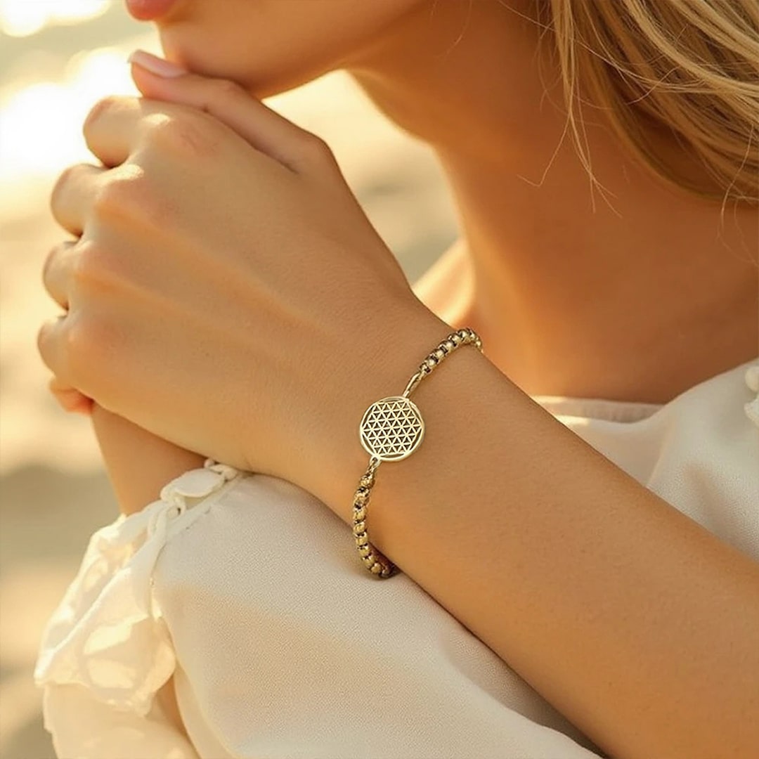 Bracelet "Fleur de vie" - - L'Arbre des Chakras